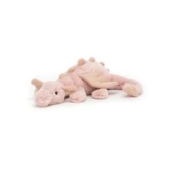 Jellycat Peluche Rose Dragon Little - L : 26 Cm X H: 7 Cm