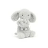 Jellycat Huddles Grey Elephant H : 10 Cm X L : 14 Cm X L :26 Cm