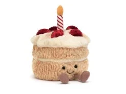 JELLYCAT A2BC - Amuseable Birthday Cake - L: 12 Cm X L: 12 Cm X H: 16 Cm