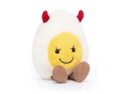 JELLYCAT A2DEGG - Peluche Amuseable Devilled Egg - L: 4 Cm X L : 8 Cm X H: 14 Cm