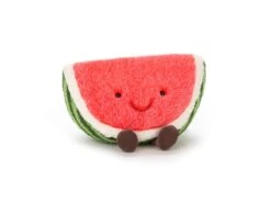 JELLYCAT A2W - Peluche Amuseable Watermelon - L: 15 Cm X L : 28 Cm X H: 15 Cm
