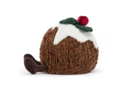 JELLYCAT A4PUD - Amuseable Christmas Pudding - H : 17 Cm X L : 13 Cm -Touslesprix jellycat a4pud amuseable christmas pudding h 17 cm x l 13 cm collection amuseable 1600 1