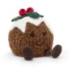 JELLYCAT A4PUD - Amuseable Christmas Pudding - H : 17 Cm X L : 13 Cm -Touslesprix jellycat a4pud amuseable christmas pudding h 17 cm x l 13 cm collection amuseable 1600