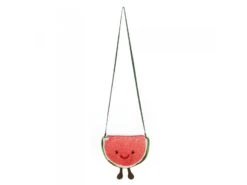 JELLYCAT A4WB - Peluche Amuseable Watermelon Bag - L: 10 Cm X L : 21 Cm X H: 18 Cm