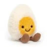 JELLYCAT A6BE - Peluche Amuseable Happy Boiled Egg - L: 4 Cm X L : 8 Cm X H: 14 Cm