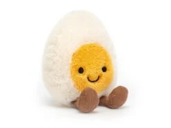 JELLYCAT A6BE - Peluche Amuseable Happy Boiled Egg - L: 4 Cm X L : 8 Cm X H: 14 Cm