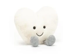 JELLYCAT A6CRH - Amuseable Cream Heart Small - H : 11 Cm X L : 12 Cm