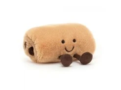 JELLYCAT A6PACHOC - Peluche Amuseable Pain Au Chocolat - L: 9 Cm X L : 15 Cm X H: 11 Cm