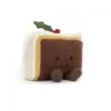JELLYCAT A6SCC - Amuseable Slice Of Christmas Cake - Dimensions : L : 8 Cm Xl : 12 Cm Xh : 10 Cm