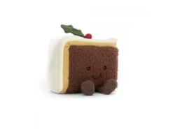 JELLYCAT A6SCC - Amuseable Slice Of Christmas Cake - Dimensions : L : 8 Cm Xl : 12 Cm Xh : 10 Cm