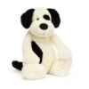 JELLYCAT BAH2BCP - Bashful Black & Cream Puppy Big (Huge) H : 12 Cm X L : 21 Cm X L :51 Cm
