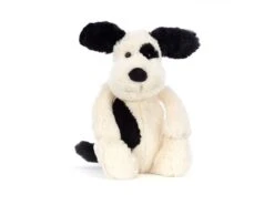 JELLYCAT BAS3BCPN - Peluche Bashful Black & Cream Puppy Medium - L: 9 Cm X L : 12 Cm X H: 31 Cm