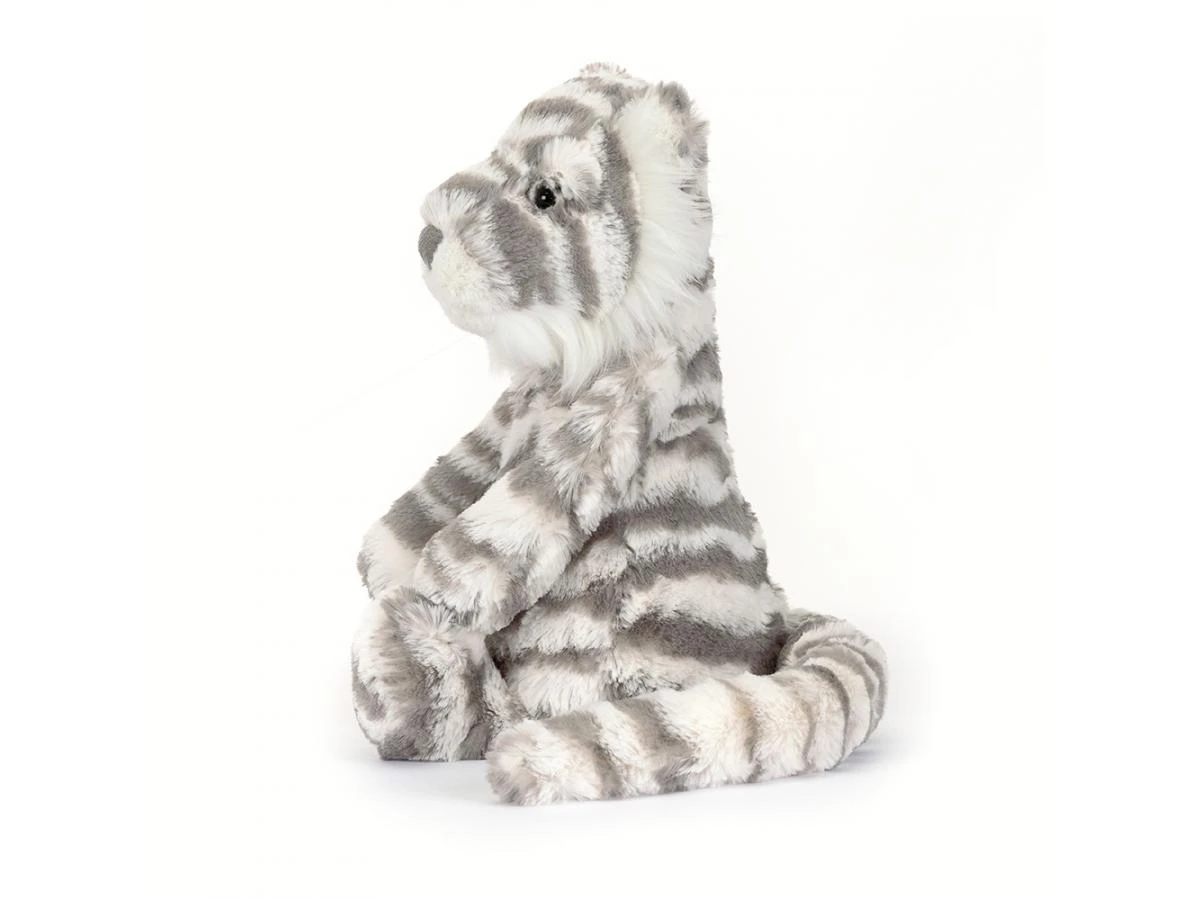 JELLYCAT BAS3SNT - Peluche Bashful Snow Tiger Medium - L: 9 Cm X L : 12 Cm X H: 31 Cm 4 JELLYCAT BAS3SNT - Peluche Bashful Snow Tiger Medium - L: 9 Cm X L : 12 Cm X H: 31 Cm – Image 2