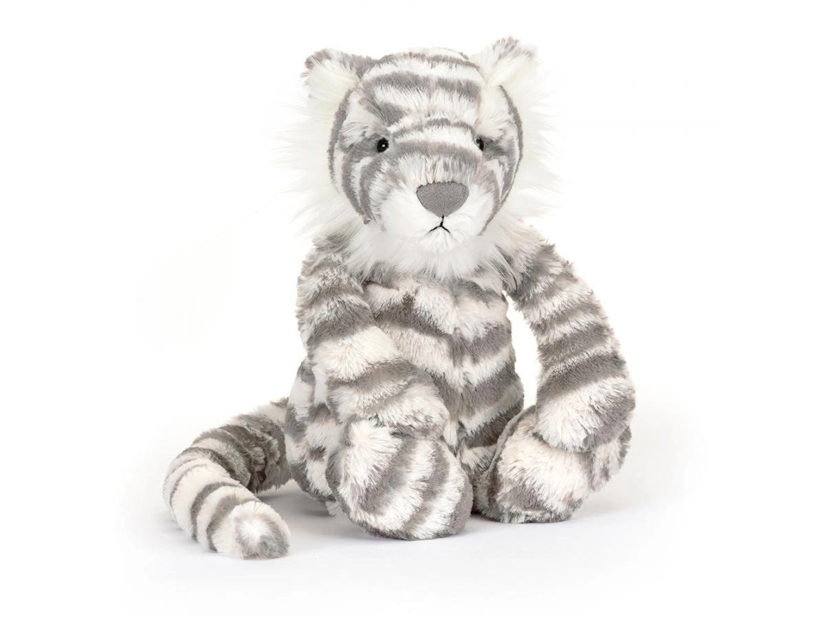 JELLYCAT BAS3SNT - Peluche Bashful Snow Tiger Medium - L: 9 Cm X L : 12 Cm X H: 31 Cm 3 JELLYCAT BAS3SNT - Peluche Bashful Snow Tiger Medium - L: 9 Cm X L : 12 Cm X H: 31 Cm