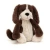 JELLYCAT BAS3SPANN - Bashful Fudge Puppy Medium - L: 9 Cm X L: 12 Cm X H: 31 Cm -Touslesprix jellycat bas3spann
