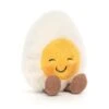 JELLYCAT BE6BLU - Peluche Boiled Egg Blushing - L: 4 Cm X L : 8 Cm X H: 14 Cm -Touslesprix jellycat be6blu