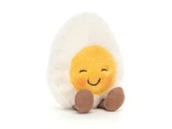 JELLYCAT BE6BLU - Peluche Boiled Egg Blushing - L: 4 Cm X L : 8 Cm X H: 14 Cm