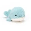 JELLYCAT F6W - Peluche Fluffy Whale - L: 6 Cm X L : 5 Cm X H: 10 Cm