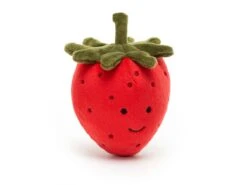 JELLYCAT FABF6S - Peluche Fabulous Fruit Strawberry - L : 7 Cm X H: 8 Cm