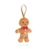 JELLYCAT FFH6GM - Festive Folly Gingerbread Fred - H : 10 Cm X L : 4 Cm