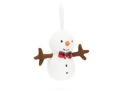 JELLYCAT FFH6SN - Festive Folly Snowman- H : 9 Cm X L : 6 Cm