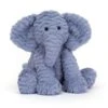 JELLYCAT FW6EUK - Peluche Fuddlewuddle Elephant Medium - L: 8 Cm X L : 13 Cm X H: 23 Cm