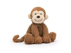 JELLYCAT FW6MK - Peluche Fuddlewuddle Monkey Medium - L: 8 Cm X L : 13 Cm X H: 23 Cm