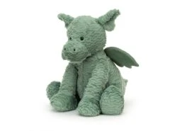 JELLYCAT FWH1DR - Peluche Fuddlewuddle Dragon Huge - L : 40 Cm X H: 37 Cm