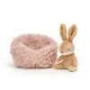 JELLYCAT HIB3B - Peluche Hibernating Bunny - L: 7 Cm X L : 12 Cm X H: 12 Cm