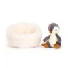 JELLYCAT HIB3P - Hibernating Penguin - Dimensions : L : 9 Cm X L : 13 Cm X H : 13 Cm