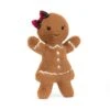 JELLYCAT JGB3R - Jolly Gingerbread Ruby Original - H : 18 Cm X L : 9 Cm -Touslesprix jellycat jgb3r jolly gingerbread ruby original h 18 cm x l 9 cm 1600