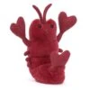 JELLYCAT LOV3ML - Love-Me Lobster - L: 5 Cm X L: 7 Cm X H: 15 Cm -Touslesprix jellycat lov3ml