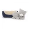 JELLYCAT NAP3NC - Napping Nipper Cat - L: 9 Cm X L: 14 Cm X H: 10 Cm