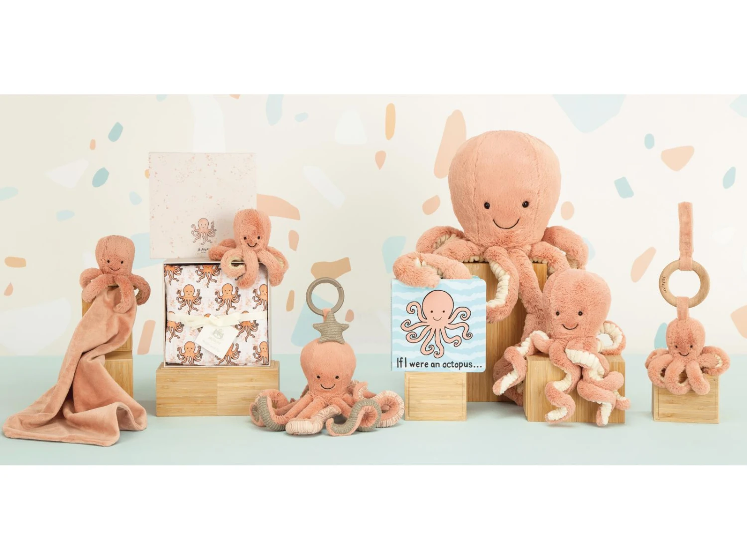 JELLYCAT ODL2OC - Peluche Odell Octopus Little - L: 11 Cm X L : 11 Cm X H: 23 Cm 4 JELLYCAT ODL2OC - Peluche Odell Octopus Little - L: 11 Cm X L : 11 Cm X H: 23 Cm – Image 2