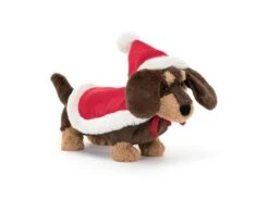 JELLYCAT OT3FSD - Winter Warmer Otto Sausage Dog - H : 15 Cm X L : 7 Cm