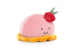 JELLYCAT PRET3DF - Peluche Pretty Patisserie Dome Framboise - L : 10 Cm X H: 5 Cm