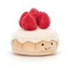 JELLYCAT PRET3TAF - Peluche Pretty Patisserie Tarte Aux Fraises - L : 9 Cm X H: 7 Cm