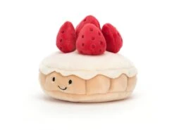 JELLYCAT PRET3TAF - Peluche Pretty Patisserie Tarte Aux Fraises - L : 9 Cm X H: 7 Cm -Touslesprix jellycat pret3taf peluche pretty patisserie tarte aux fraises l 9 cm x h 7 cm jellycat 1