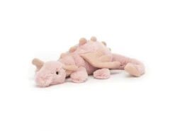JELLYCAT ROSE6DDL - Peluche Rose Dragon Little - L : 26 Cm X H: 7 Cm