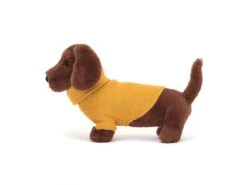 JELLYCAT S3SDY - Sweater Sausage Dog Yellow - L: 16 Cm X L: 7 Cm X H: 14 Cm -Touslesprix jellycat s3sdy 1