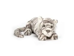 JELLYCAT SAC1T - Peluche Sacha Snow Tiger - L: 14 Cm X L : 46 Cm X H: 12 Cm