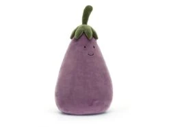 JELLYCAT VV2A - Vivacious Vegetable Aubergine Large H : 22 Cm X L : 22 Cm X L :40 Cm