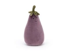JELLYCAT VV6A - Peluche Vivacious Vegetable Aubergine - L: 7 Cm X L : 8 Cm X H: 17 Cm